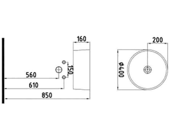 Раковина Bien Harmony HRLG04001FD0B7000_, изображение 2