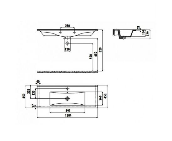 Раковина Creavit SU120 SU120-00CB00E-0000_, изображение 2