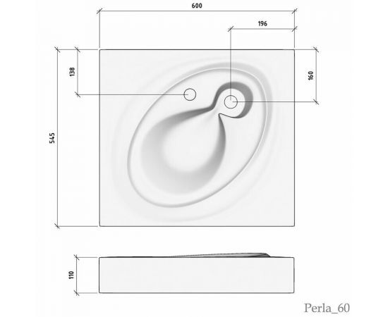 Раковина над стиральной машиной Stella Polar Пальмира 60*55 с кронштейнами_, изображение 4