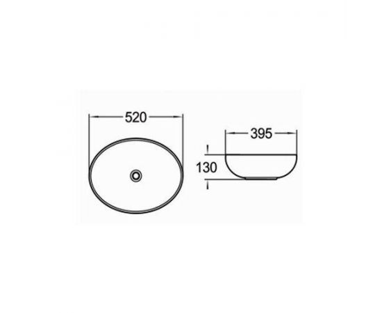 Раковина керамическая SantiLine SL-1020_, изображение 2