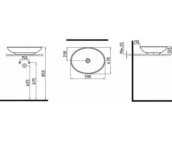 Раковина Bien Harmony HRLG05901FD0W5000_, изображение 5