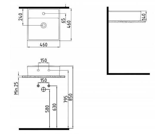 Раковина Bien Infinitum INLG04601FD1W3000_, изображение 4