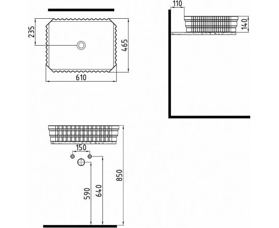 Раковина Bien Shine SHLG06101FD0W3000_, изображение 4