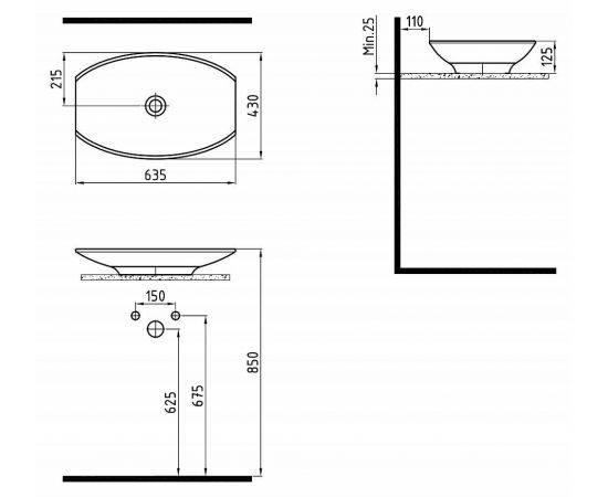 Раковина Bien Harmony HRLG06301FD0W3000_, изображение 5