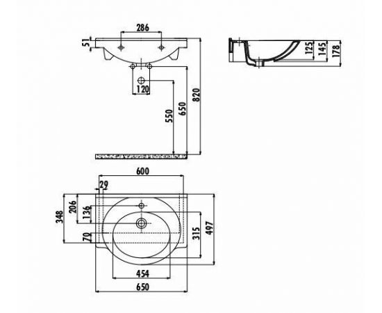 Раковина Creavit ET065 ET065-00CB00E-0000_, изображение 2