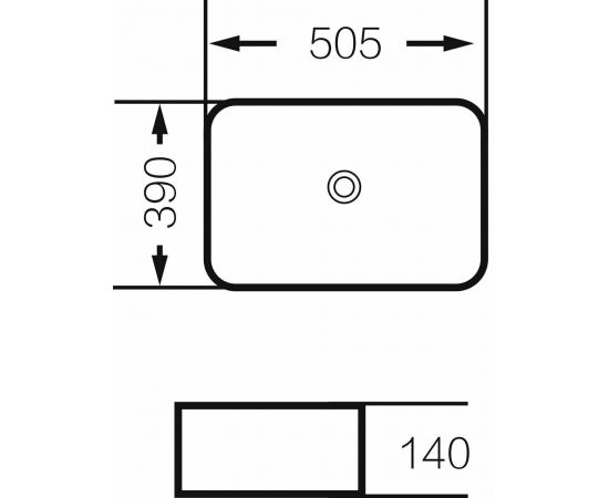 Раковина накладная Grossman GR-4043BW_, изображение 4