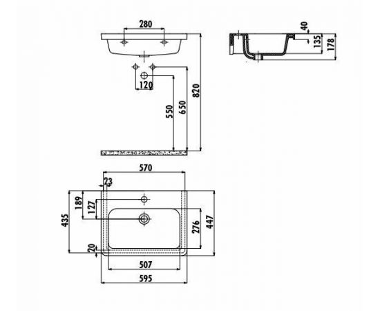 Раковина Creavit IP060 IP060-00CB00E-0000_, изображение 2