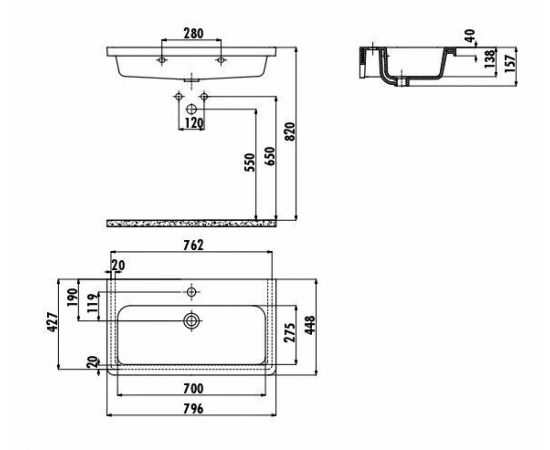 Раковина Creavit IP080-00CB00E-0000_, изображение 2