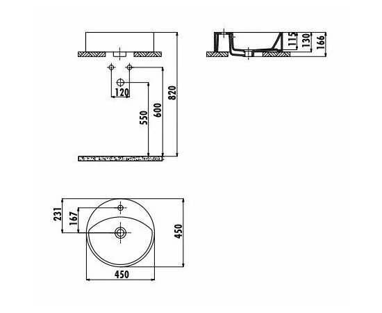 Раковина Creavit MN145 MN145-00CB00E-0000_, изображение 2