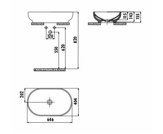 Раковина Creavit MN165-00CB00E-0000_, изображение 2