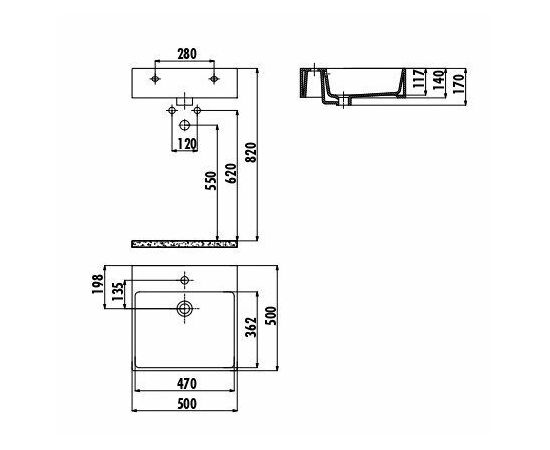 Раковина Creavit NX256-00CB00E-0000_, изображение 2