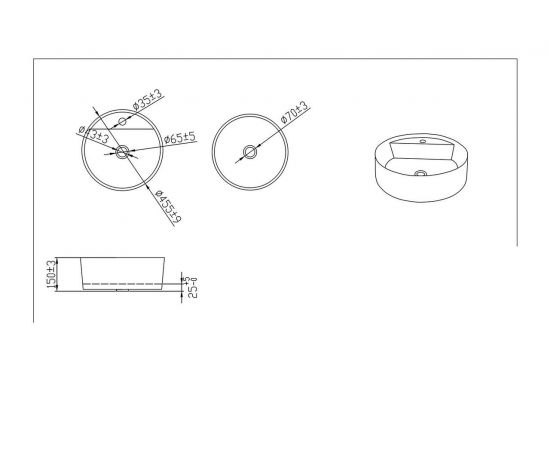 Накладная раковина Bravat  Affability C22284W-1-ENG_, изображение 2