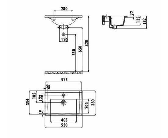 Раковина Creavit SU055-00CB00E-0000_, изображение 2