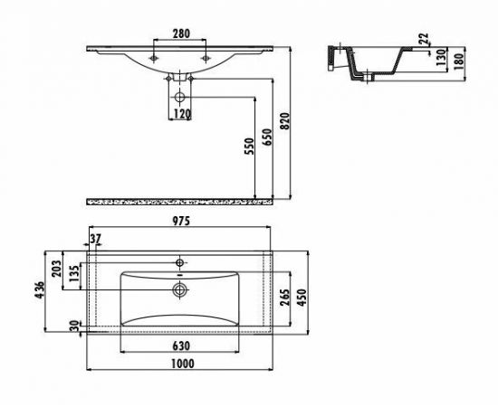 Раковина Creavit SU100-00CM00E-0000_, изображение 2