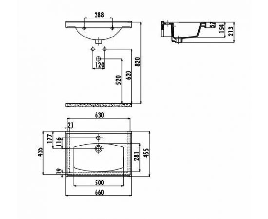 Раковина Creavit TF165-00CB00E-0000_, изображение 2