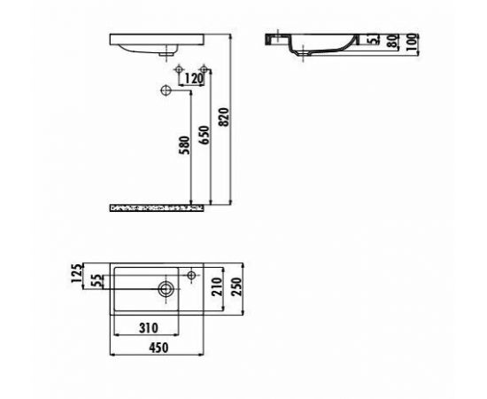 Раковина Creavit TP025-00CB00E-0000_, изображение 2