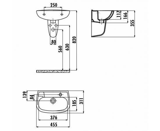 Раковина Creavit TP030-00CB00E-0000_, изображение 2