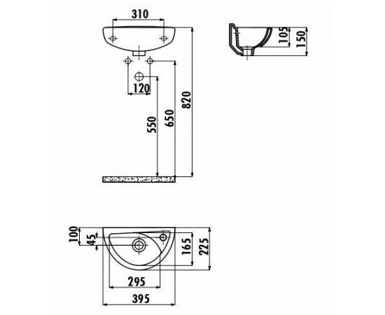 Раковина Creavit TP040-00CB00E-0000_, изображение 2