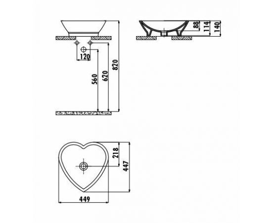 Раковина Creavit TP149-00SI00E-0000_, изображение 2