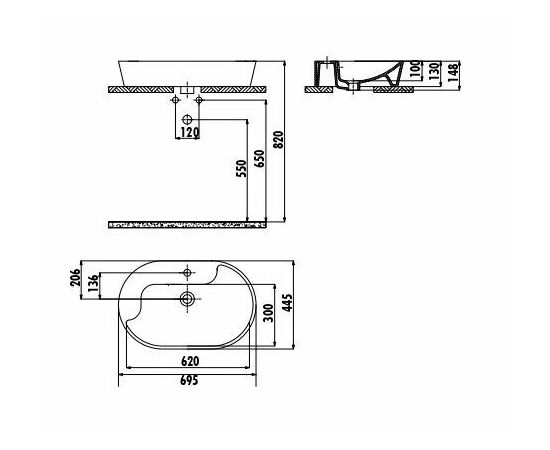 Раковина Creavit TP172-00CB00E-0000_, изображение 2