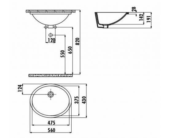 Раковина Creavit TP214-00CB00E-0000_, изображение 2