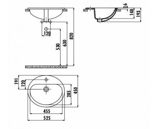 Раковина Creavit ТР225 TP225-00CB00E-0000_, изображение 2