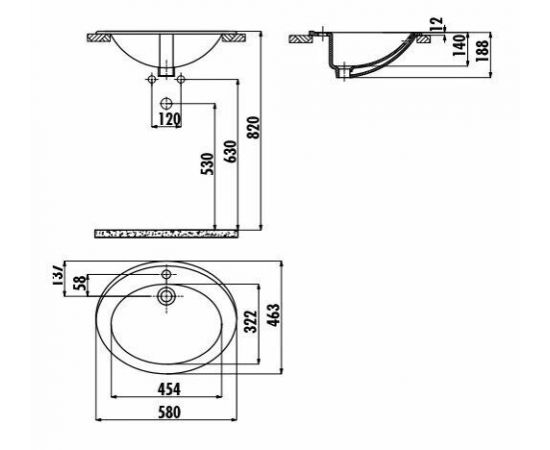 Раковина Creavit TP230-00CB00E-0000_, изображение 2