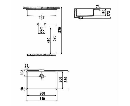 Раковина Creavit TP730-00CB00E-0000_, изображение 2