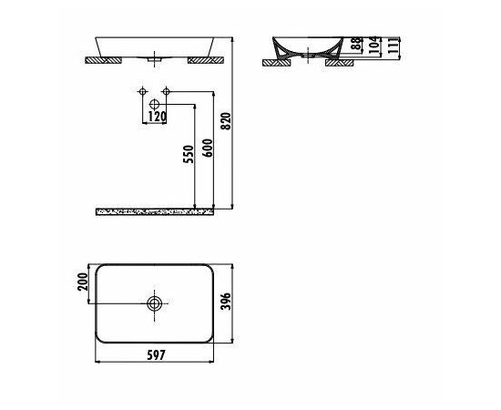 Раковина Creavit UL060-00CB00E-0000_, изображение 2