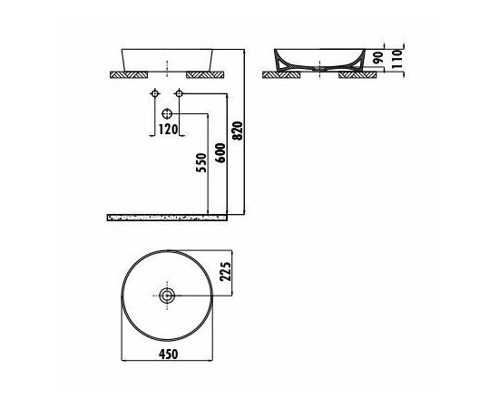 Раковина Creavit UL145-00CB00E-0000_, изображение 2