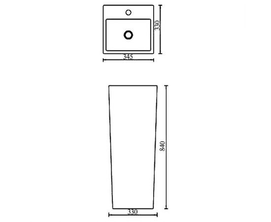 Раковина керамическая SantiLine SL-4010_, изображение 2