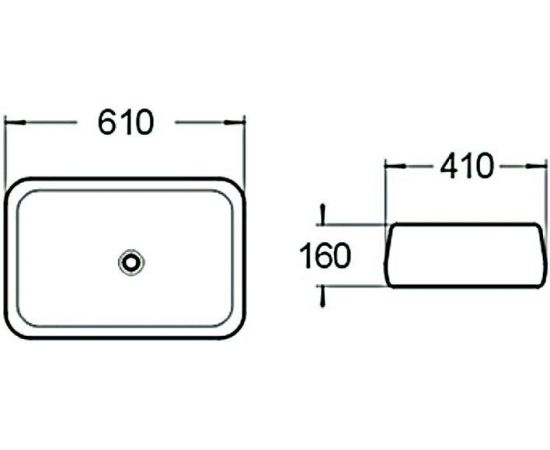Раковина керамическая SantiLine SL-1060_, изображение 2