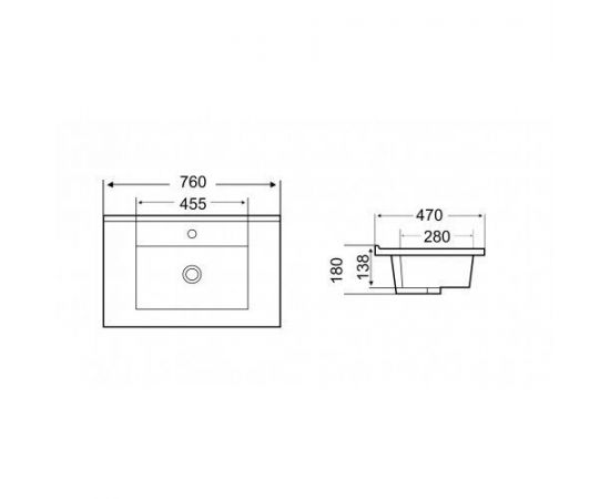 Раковина WeltWasser WW SK DEILBACH 7506- 75 MT- BL_, изображение 2