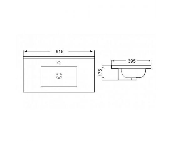 Раковина WeltWasser WW SK DEILBACH 7517- 90 MT- BL_, изображение 2