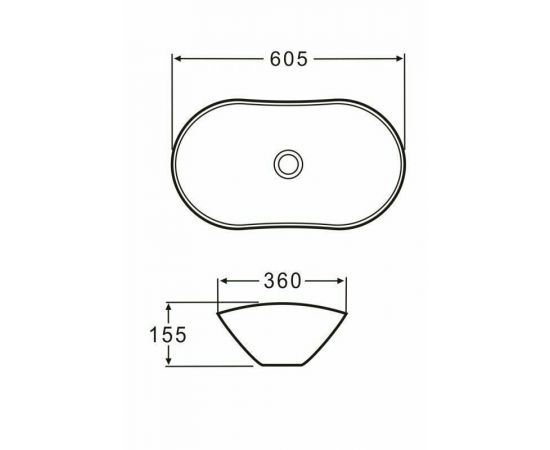 Раковина накладная BelBagno серая матовая BB1404-H311_, изображение 2