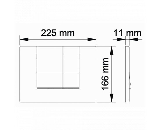 Комплект BERGES: инсталляция NOVUM525, кнопка S3 хром глянец, унитаз LEVEL Rimless, сидение дюропласт Level Slim SO_, изображение 8