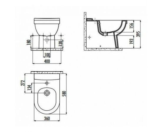 Напольное биде Creavit Vitroya VT500-00CB00E-0000_, изображение 2