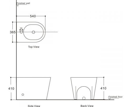 Биде подвесное WeltWasser WW GELBACH 005 MT-WT белый матовый_, изображение 3