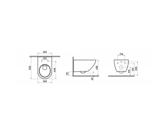 Комплект BERGES: инсталляция NOVUM, кнопка L3 хром глянец, унитаз PUMA XL Rimless, сидение дюропласт Toma Slim SO_, изображение 10