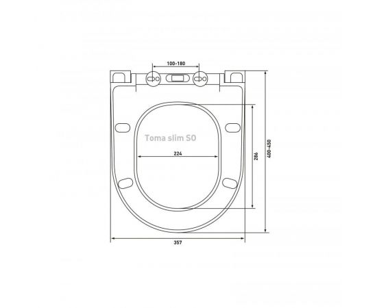 Комплект BERGES: инсталляция NOVUM, кнопка R5 SoftTouch черная, унитаз EGO Black  Rimless, сидение дюропласт Toma Black Slim SO_, изображение 12