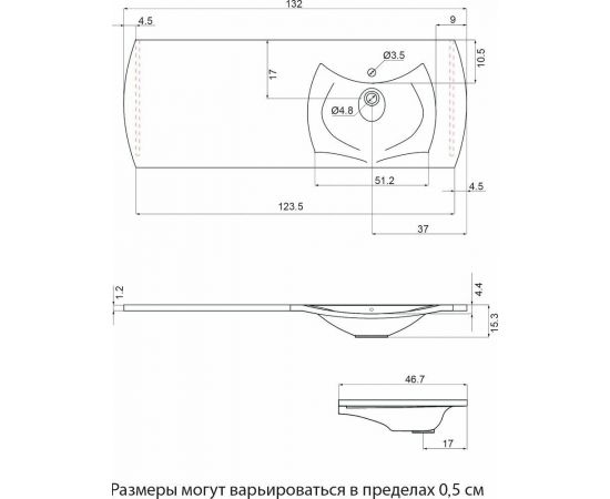 Раковина Цвет и Стиль Лагуна 132 правая_, изображение 7