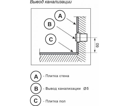 Раковина Цвет и Стиль Кулибинка 60 Ц  с вкладышем_, изображение 7