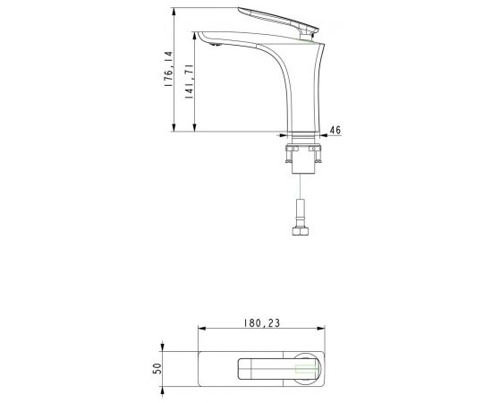 Смеситель для раковины Timo Helmi 4061/00-16F хром-белый_, изображение 2