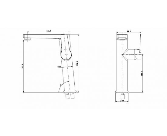 Смеситель для раковины с высоким корпусом Bien BL21011107_, изображение 2