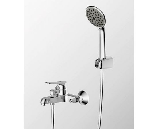 Смеситель для ванны с коротким изливом и аксессуарами Bravat Eco F6111147C-B_, изображение 2