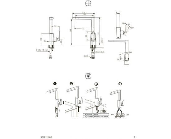 Смеситель для кухни Bravat Spring F779113C-1_, изображение 3