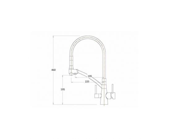 Смеситель для кухонной мойки ZORG Sanitary ZR 338-6 YF SATIN_, изображение 2