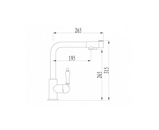 Смеситель для кухни под фильтр ZORG Zorg SanitaryZR 320 YF-33 BR_, изображение 2