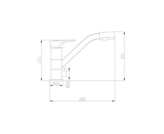 Смеситель для кухни ZORG Steel HammerSH 321 SATIN_, изображение 2