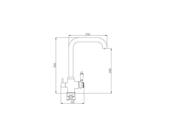 Смеситель для кухни ZORG Steel HammerSH 725 SATIN_, изображение 2